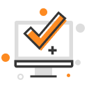 check mark in the screen computer